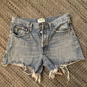 Agolde Parker Long denim shorts